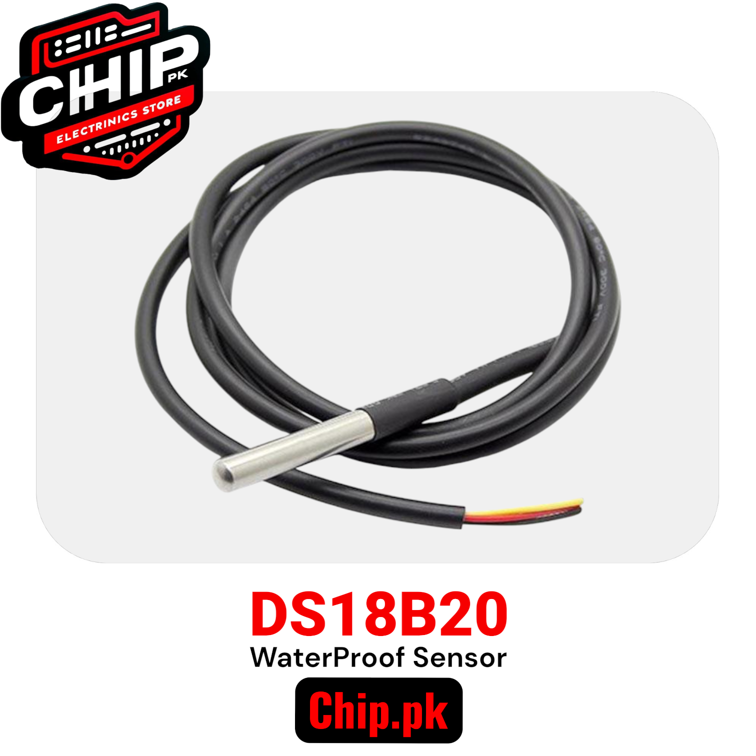 DS18B20 Waterproof Sensor Price in Pakistan | 1M Length